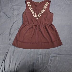 Wearhouse One Burgundy Tank Top
